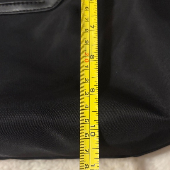 Elegant Black Shoulder Bag with Camouflage Strap - Picture 8 of 9